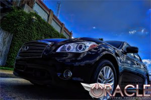 Infiniti M37 Headlight Halo Kit - ORACLE Lighting - LED - Red - `10-`13